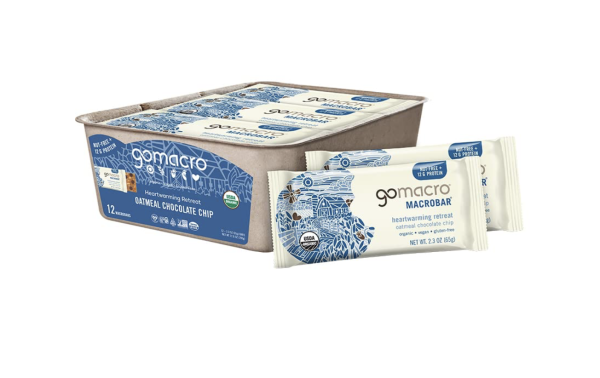 Gomacro, Nutrition Bar Oatmeal Chocolate Chip Organic 12 Count, 2.3 Ounce